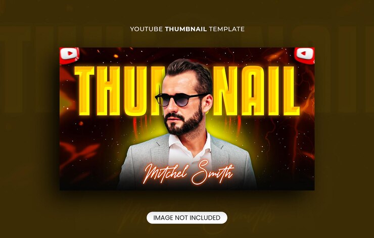 PSD plantilla de imágenes en miniatura de youtube