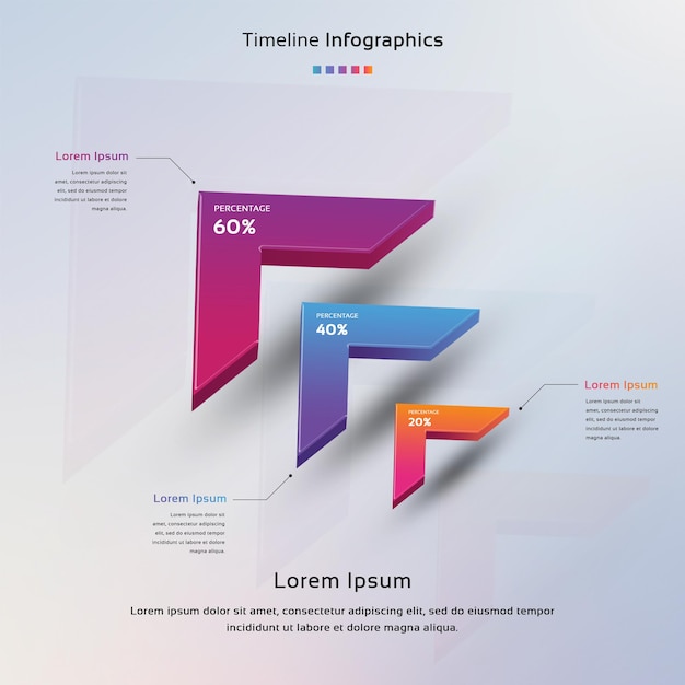 PSD plantilla de infografía