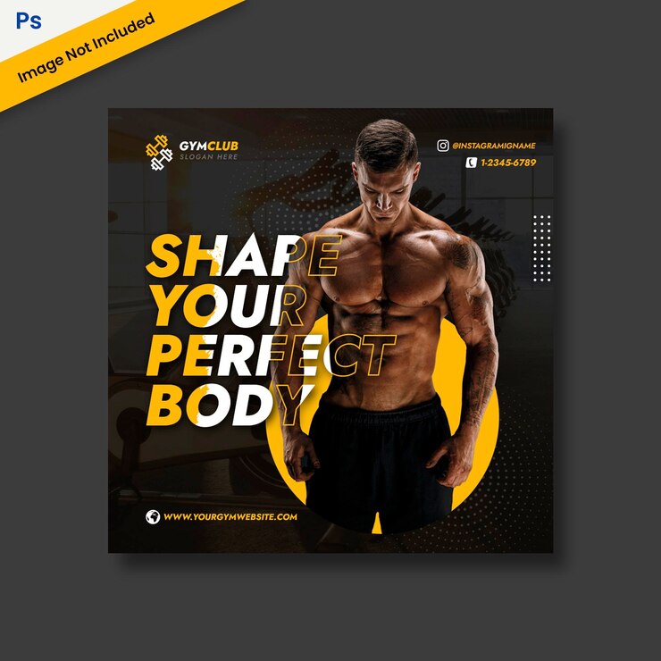Plantilla de Instagram de Gimnasio Fitness