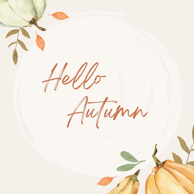plantilla de instagram hola otoño