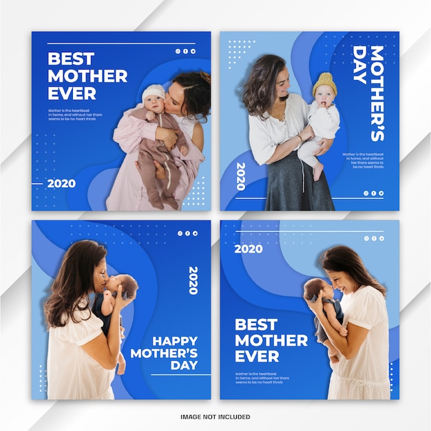 Plantilla de instagram post bundle world mother's day