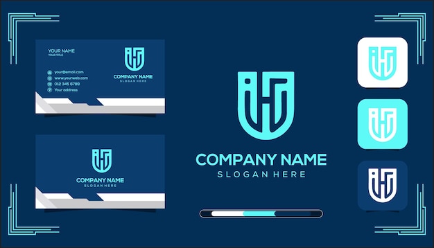 plantilla del logotipo del monograma IGH vectorial