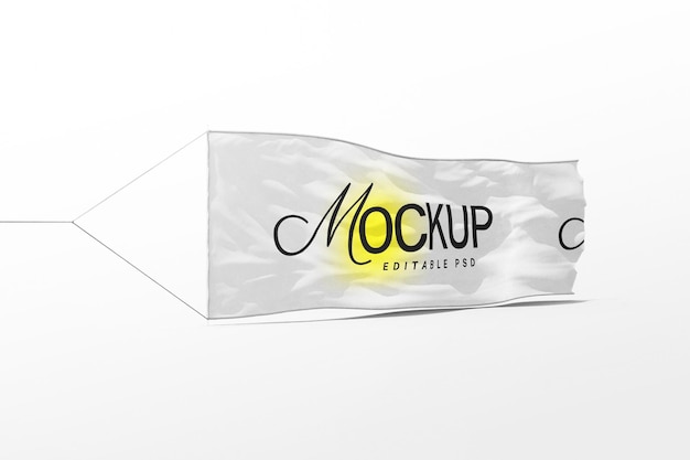 plantilla de maqueta de banner de bandera horizontal diseño psd