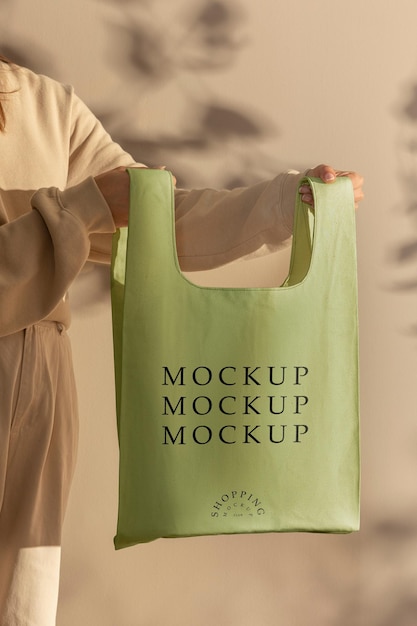 plantilla de maqueta de bolsa de compras