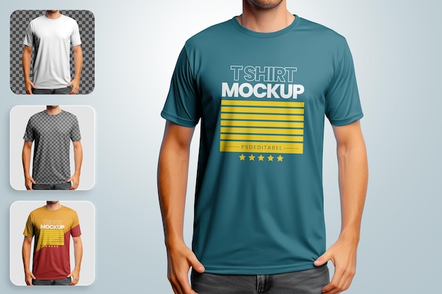 Plantilla de maqueta de camiseta editable