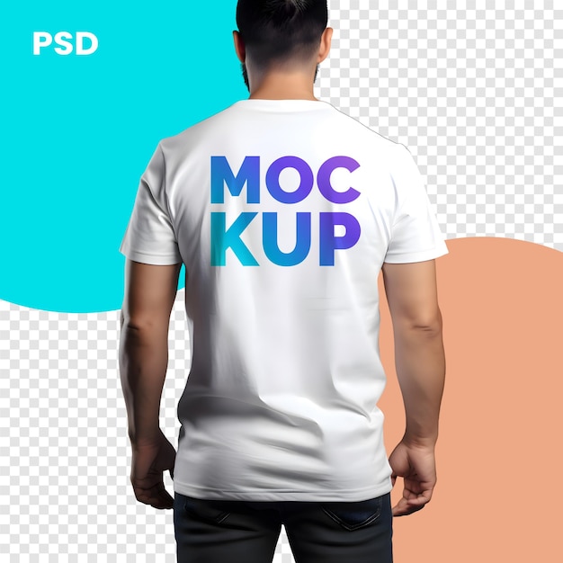PSD plantilla de maqueta de camiseta de fútbol realista vista delantera de un jugador de fútbol con camiseta blanca maqueta psd
