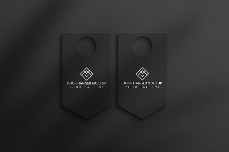 Plantilla de maqueta de colgador de puerta Hote Premium Psd