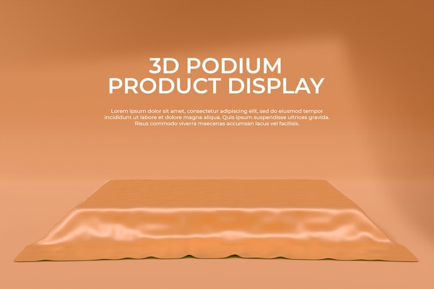 PSD plantilla de maqueta de exhibición de producto de podio 3d