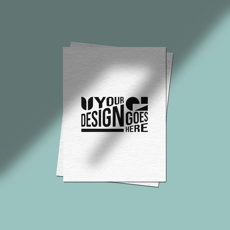 PSD plantilla de maqueta de papel psd gratuita para la identidad o presentación de la marca