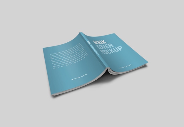 Plantilla de maqueta de portada de libro realista