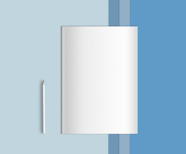 Plantilla de maqueta de portada tamaño A4