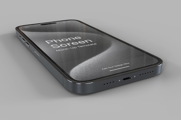 plantilla de maquillaje de pantalla negra del teléfono