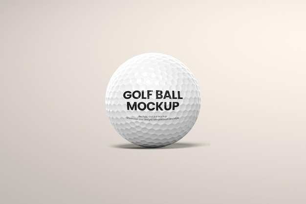plantilla de maquillaje de pelota de golf realista en 3D