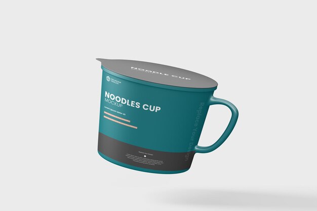 plantilla de maquillaje de taza de fideos colgantes