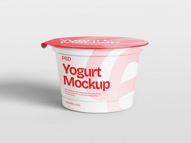 plantilla de maquillaje de yogur de producto