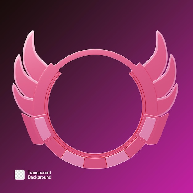 plantilla de marco PNG de nivel 3D