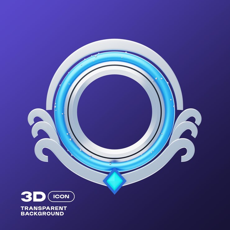 PSD plantilla de marco png de nivel 3d
