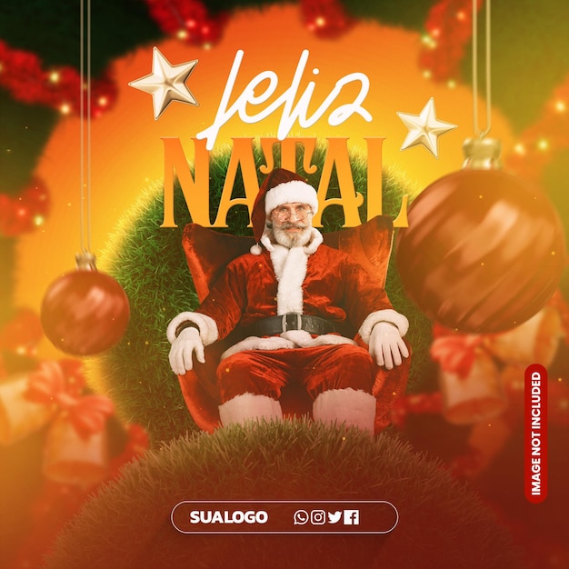 plantilla de medios sociales para la celebración de Navidad