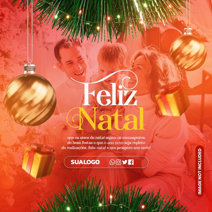 PSD plantilla de medios sociales para la celebración de navidad