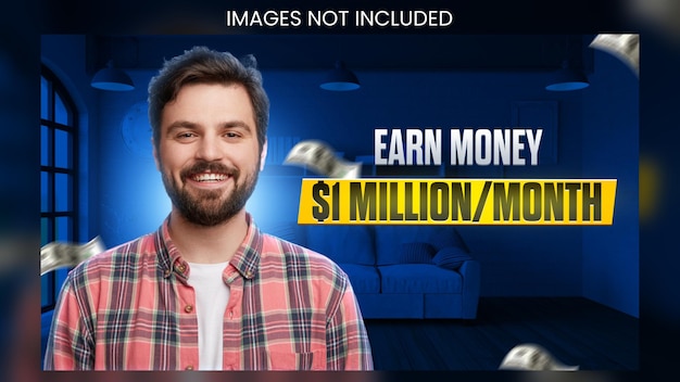 plantilla de miniatura de YouTube para las finanzas empresariales
