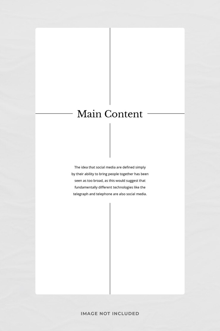 PSD plantilla minimalista de historias de instagram con diseño de efecto de línea