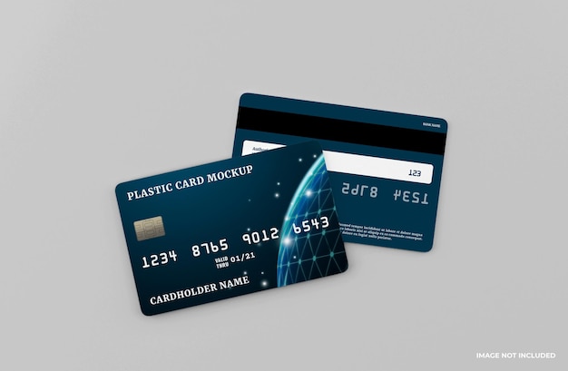 plantilla moderna de maqueta de tarjeta de crédito o banco