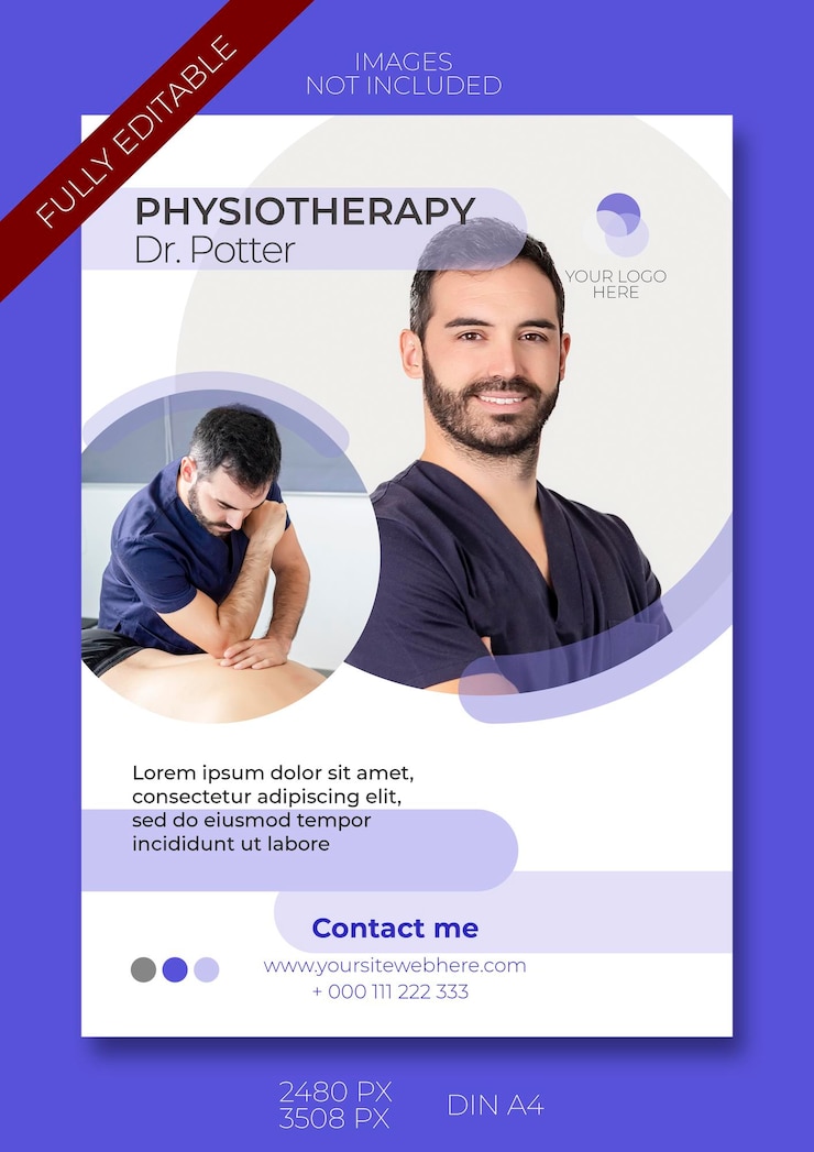 PSD plantilla o volante tamaño a4 para impresión de publicidad comercial u ofertas publicitarias totalmente personalizable