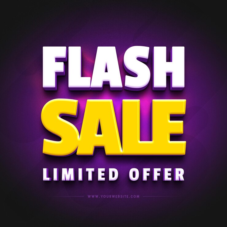 Plantilla de oferta limitada de venta flash