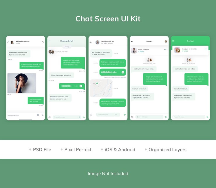 Plantilla de página de destino de la aplicación de chat