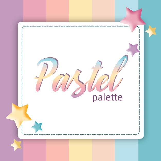 PSD plantilla de paleta de colores pastel archivo psd gratis