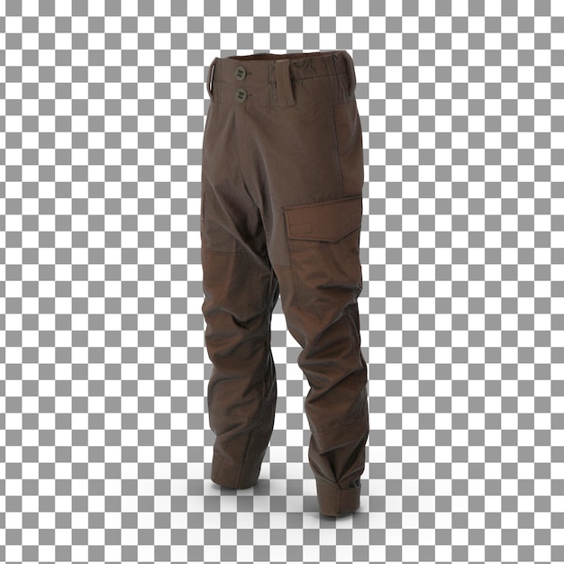PSD plantilla de pantalones psd 3d sobre fondo aislado y transparente