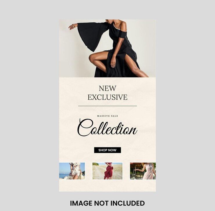 PSD plantilla de plantilla de redes sociales de nueva colección de moda psd