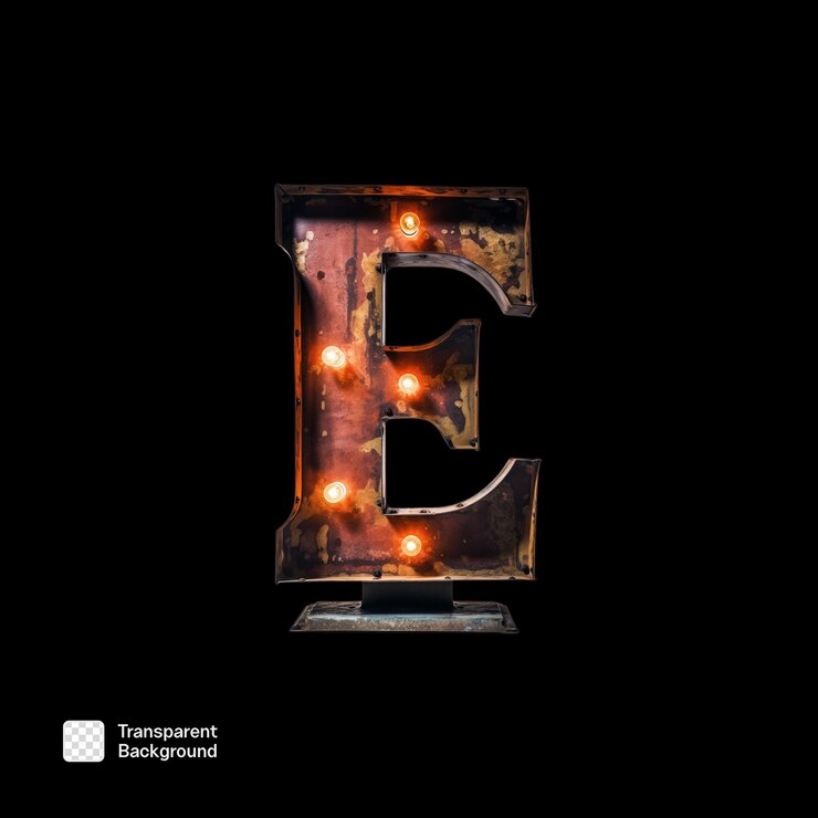 PSD plantilla png de alfabeto antiguo