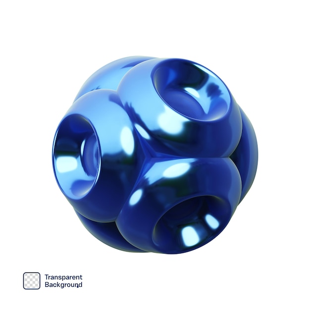 plantilla de PNG de forma abstracta azul