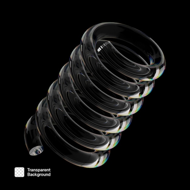 plantilla PNG de forma de vidrio 3D de dispersión