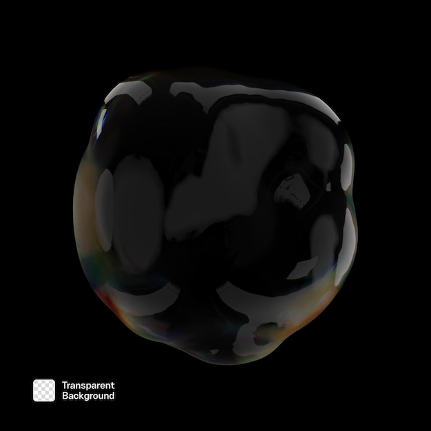 plantilla PNG de forma de vidrio 3D de dispersión