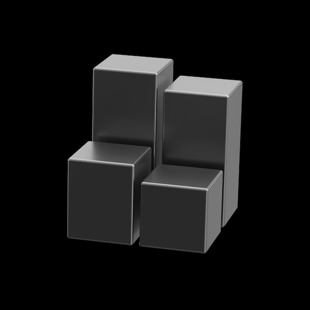 plantilla PNG de formas geométricas 3D