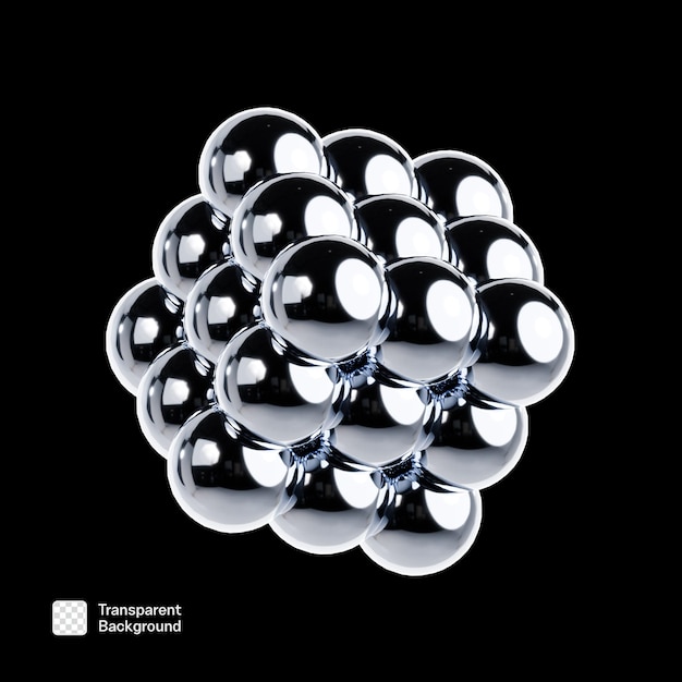 plantilla PNG del icono 3D del cromo