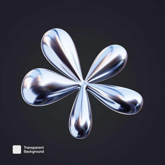 plantilla PNG de ilustración 3D de fragmentos abstractos