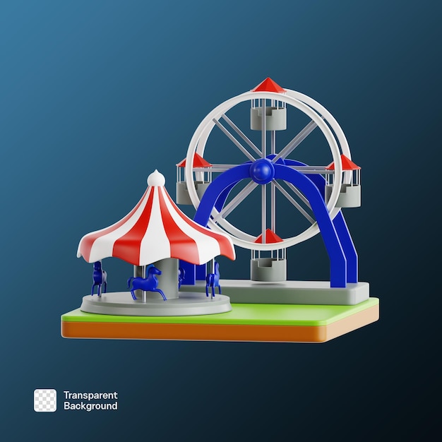 La plantilla PNG de la ilustración del icono 3D Summer Vibe