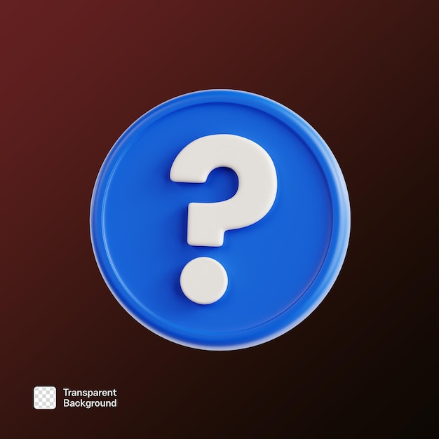 plantilla PNG de ilustración de icono de cuestionario en 3D