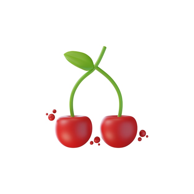 plantilla PNG de ilustración de íconos 3D de frutas