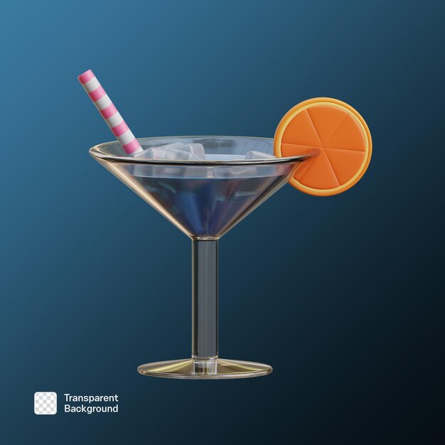 plantilla PNG de ilustración de verano en 3D