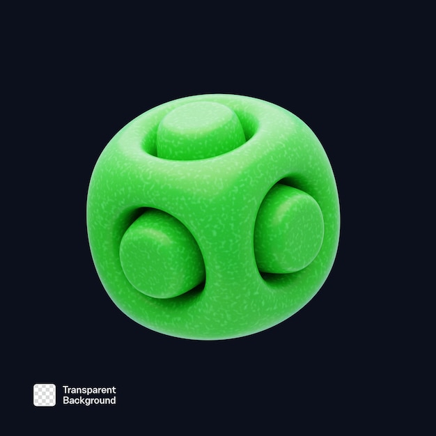 Plantilla de PNG de resignación plástica en 3D