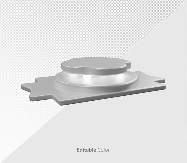 Plantilla de podio 3d de diferentes formas