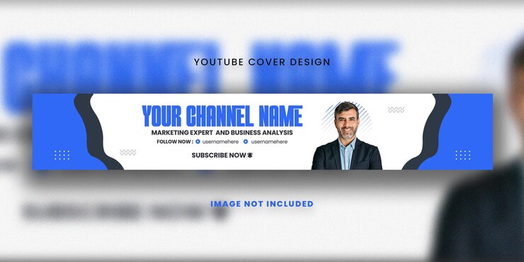PSD plantilla de portada y banner de youtube para agencia de marketing digital