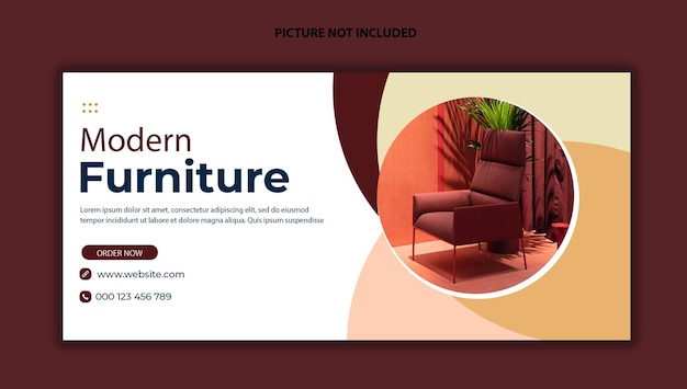 Plantilla de portada de redes sociales de amazing furniture