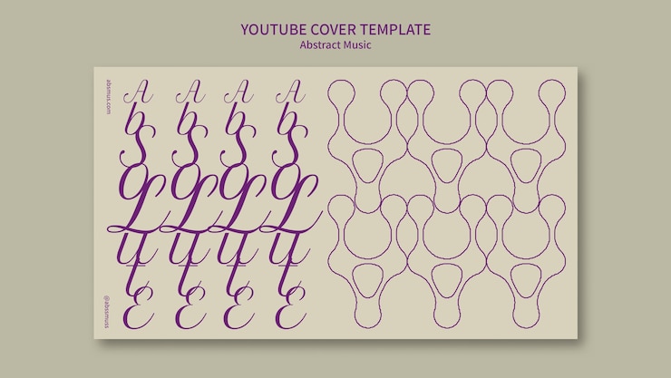 PSD plantilla de portada de youtube de festival de música