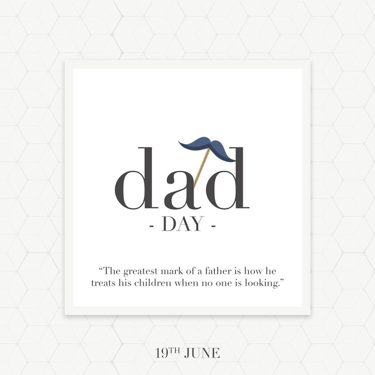 Plantilla de póster de redes sociales del feliz día del padre