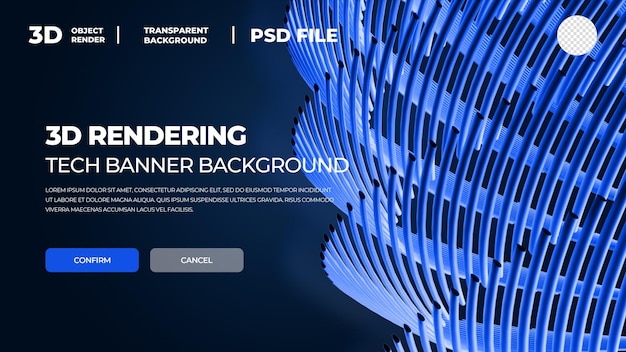 plantilla de póster de tecnología 3D